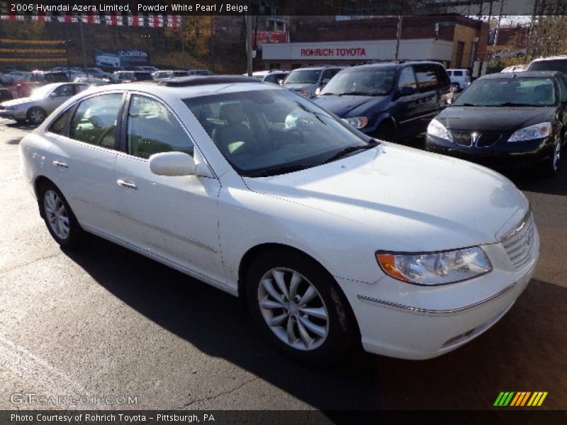 Powder White Pearl / Beige 2006 Hyundai Azera Limited