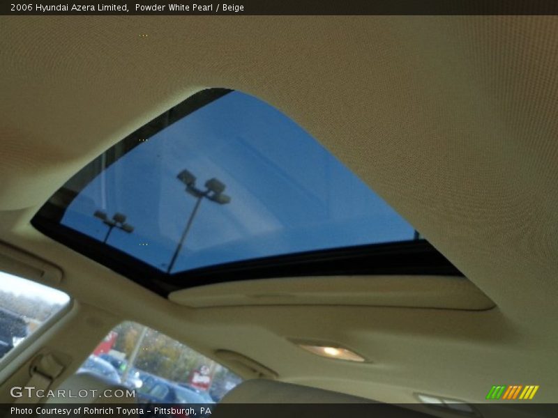 Powder White Pearl / Beige 2006 Hyundai Azera Limited