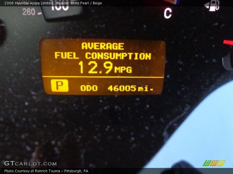 Powder White Pearl / Beige 2006 Hyundai Azera Limited