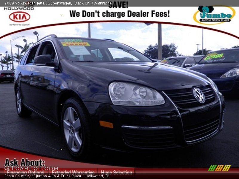 Black Uni / Anthracite 2009 Volkswagen Jetta SE SportWagen