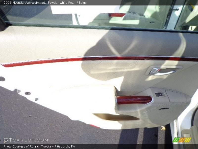 Powder White Pearl / Beige 2006 Hyundai Azera Limited