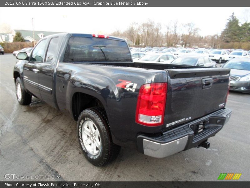 Graphite Blue Metallic / Ebony 2013 GMC Sierra 1500 SLE Extended Cab 4x4