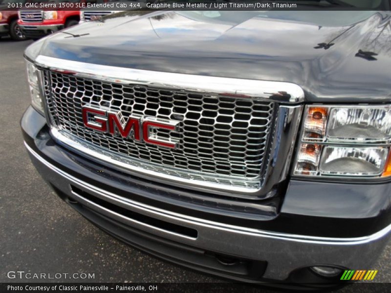 Graphite Blue Metallic / Light Titanium/Dark Titanium 2013 GMC Sierra 1500 SLE Extended Cab 4x4