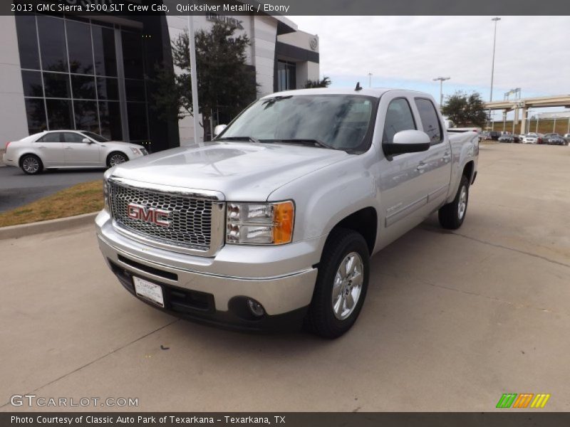 Quicksilver Metallic / Ebony 2013 GMC Sierra 1500 SLT Crew Cab