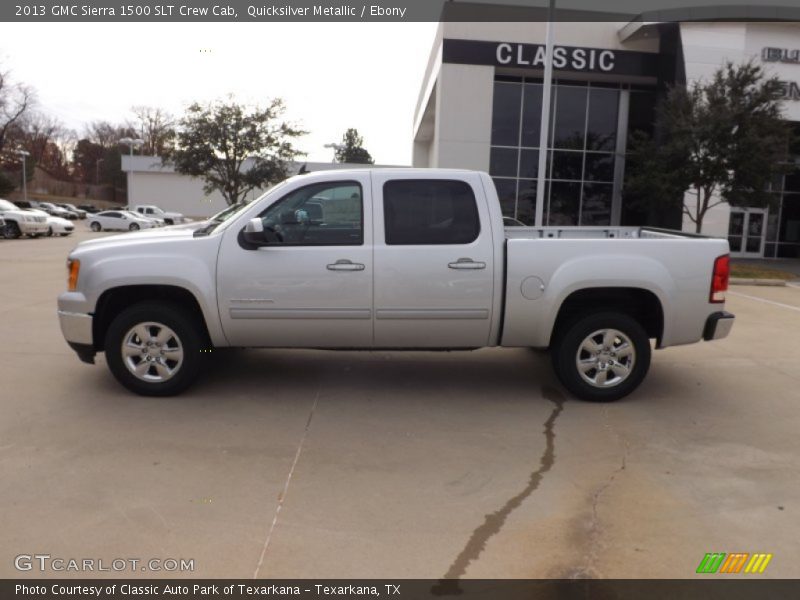 Quicksilver Metallic / Ebony 2013 GMC Sierra 1500 SLT Crew Cab