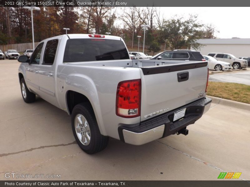 Quicksilver Metallic / Ebony 2013 GMC Sierra 1500 SLT Crew Cab