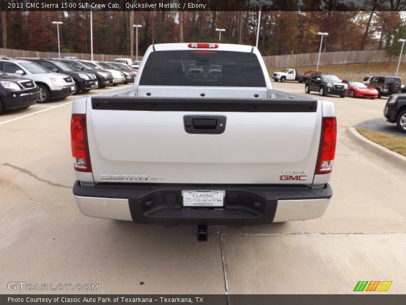 Quicksilver Metallic / Ebony 2013 GMC Sierra 1500 SLT Crew Cab