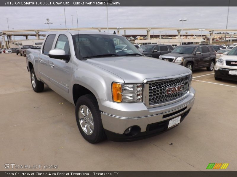 Quicksilver Metallic / Ebony 2013 GMC Sierra 1500 SLT Crew Cab