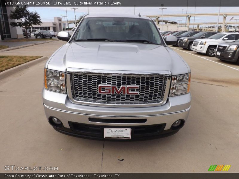 Quicksilver Metallic / Ebony 2013 GMC Sierra 1500 SLT Crew Cab