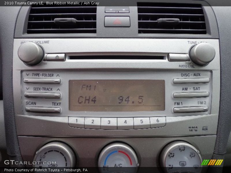 Blue Ribbon Metallic / Ash Gray 2010 Toyota Camry LE