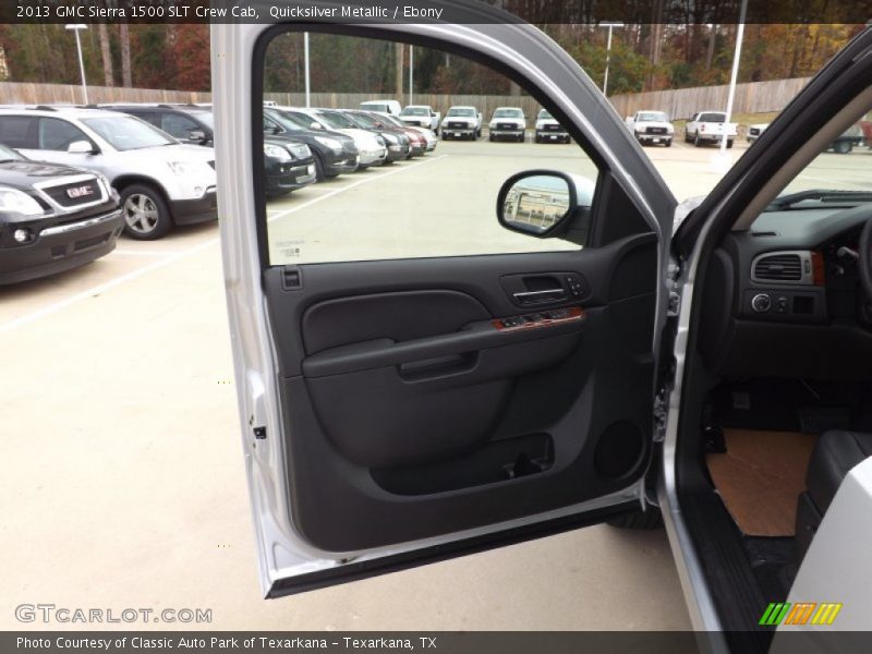 Quicksilver Metallic / Ebony 2013 GMC Sierra 1500 SLT Crew Cab