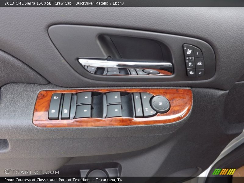 Quicksilver Metallic / Ebony 2013 GMC Sierra 1500 SLT Crew Cab