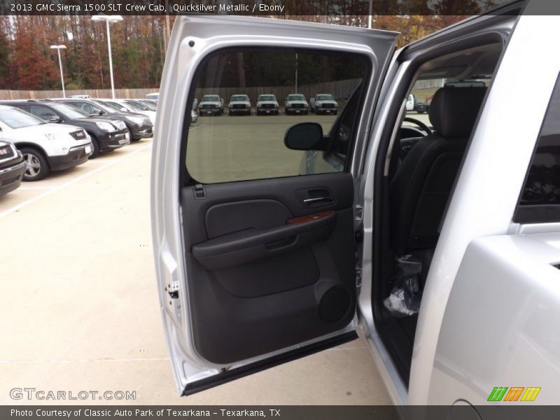 Quicksilver Metallic / Ebony 2013 GMC Sierra 1500 SLT Crew Cab