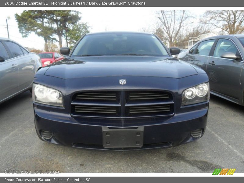 Midnight Blue Pearl / Dark Slate Gray/Light Graystone 2006 Dodge Charger SE