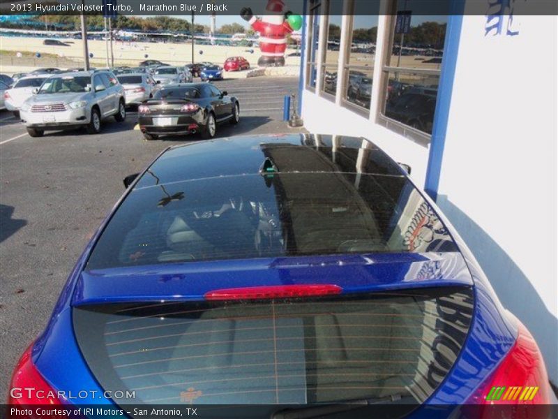 Marathon Blue / Black 2013 Hyundai Veloster Turbo