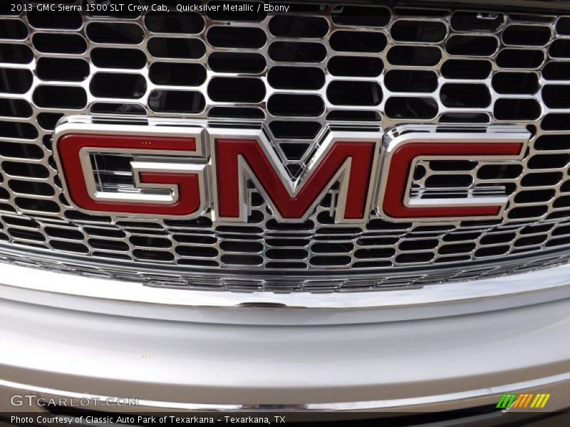 Quicksilver Metallic / Ebony 2013 GMC Sierra 1500 SLT Crew Cab