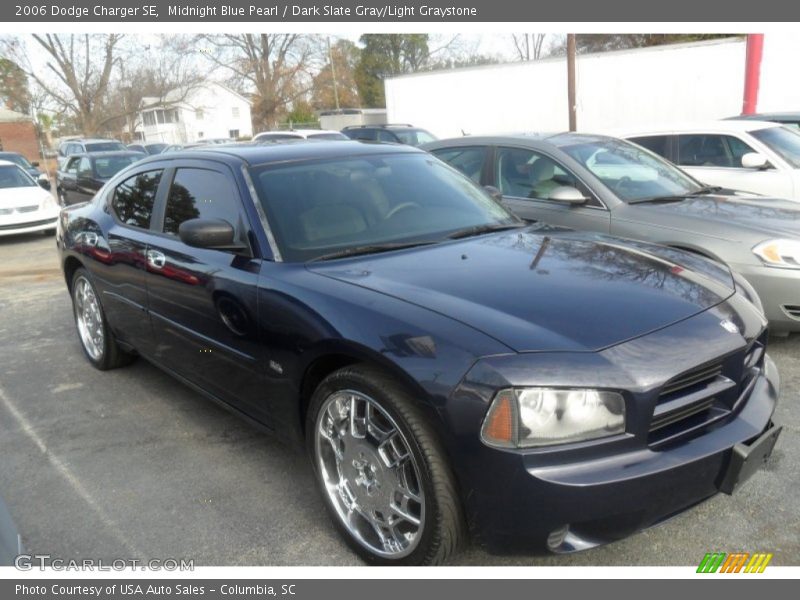 Midnight Blue Pearl / Dark Slate Gray/Light Graystone 2006 Dodge Charger SE