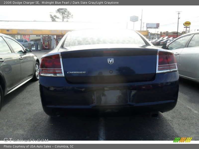 Midnight Blue Pearl / Dark Slate Gray/Light Graystone 2006 Dodge Charger SE
