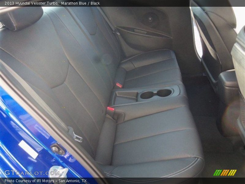 Marathon Blue / Black 2013 Hyundai Veloster Turbo