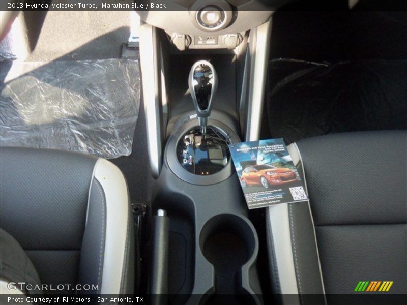 Marathon Blue / Black 2013 Hyundai Veloster Turbo