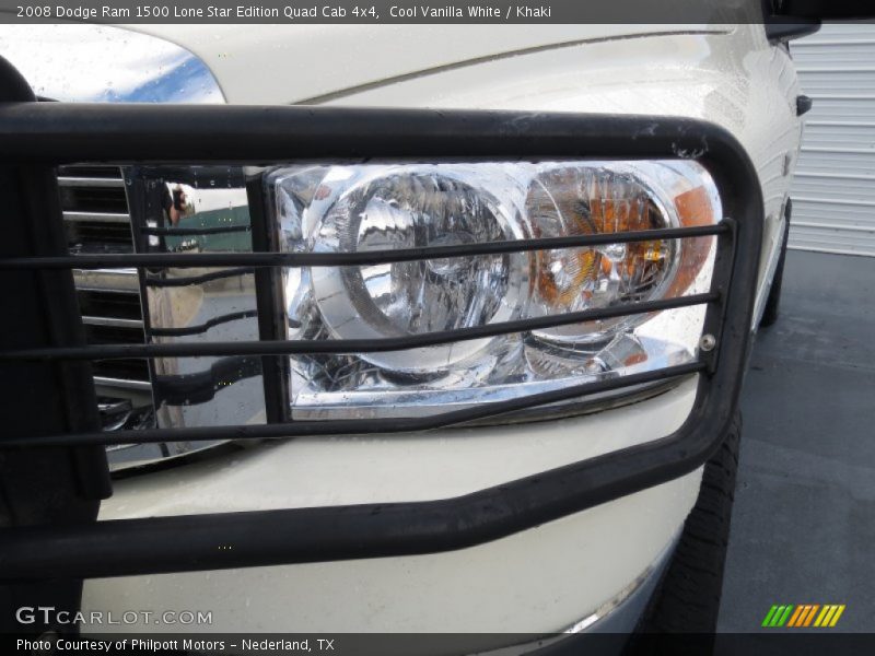 Cool Vanilla White / Khaki 2008 Dodge Ram 1500 Lone Star Edition Quad Cab 4x4