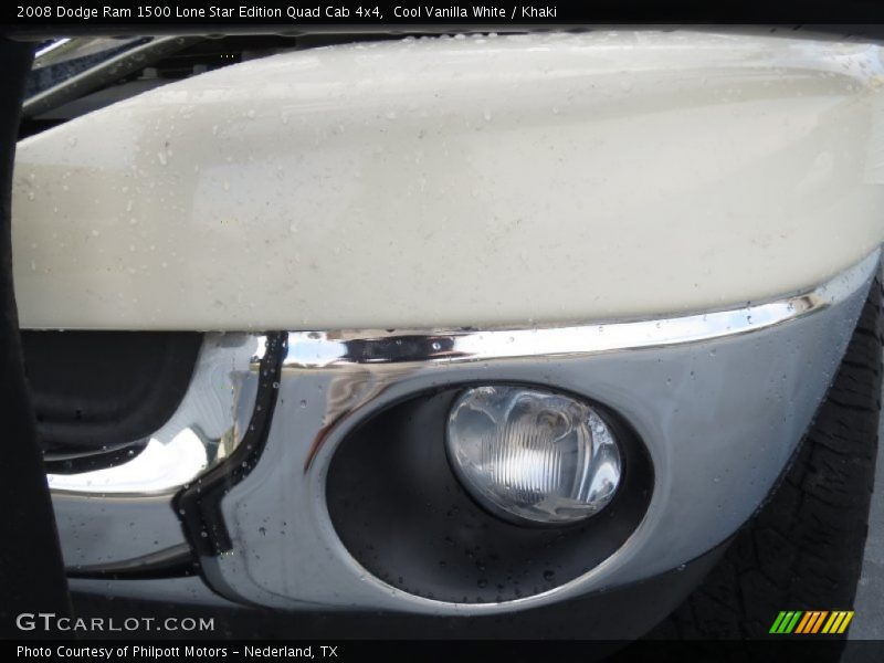 Cool Vanilla White / Khaki 2008 Dodge Ram 1500 Lone Star Edition Quad Cab 4x4