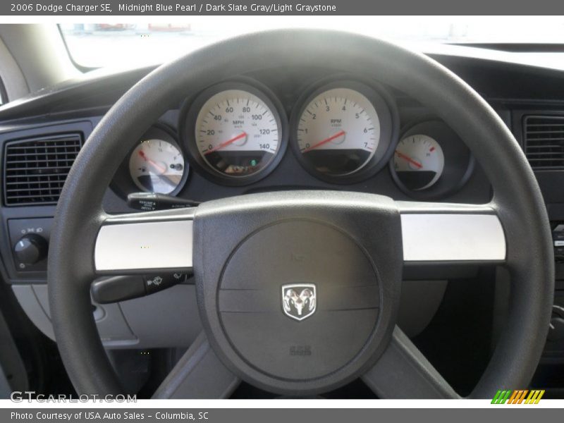 Midnight Blue Pearl / Dark Slate Gray/Light Graystone 2006 Dodge Charger SE