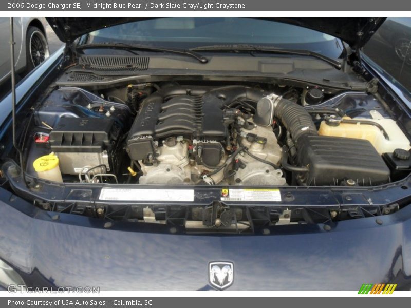 Midnight Blue Pearl / Dark Slate Gray/Light Graystone 2006 Dodge Charger SE