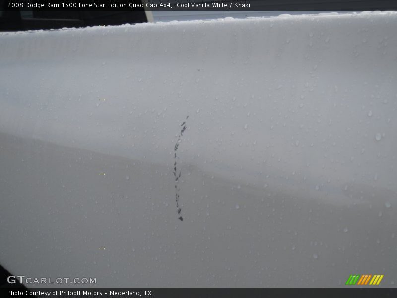 Cool Vanilla White / Khaki 2008 Dodge Ram 1500 Lone Star Edition Quad Cab 4x4
