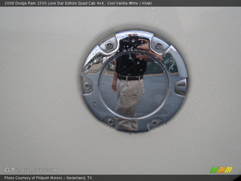 Cool Vanilla White / Khaki 2008 Dodge Ram 1500 Lone Star Edition Quad Cab 4x4