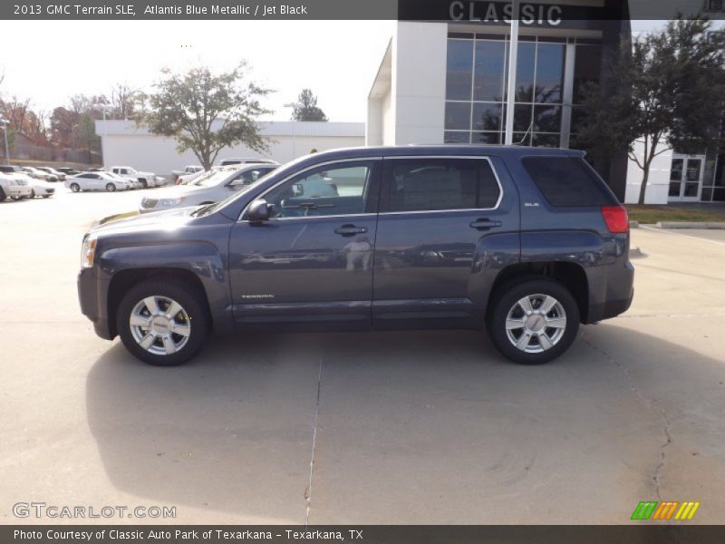 Atlantis Blue Metallic / Jet Black 2013 GMC Terrain SLE