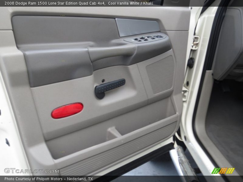 Cool Vanilla White / Khaki 2008 Dodge Ram 1500 Lone Star Edition Quad Cab 4x4