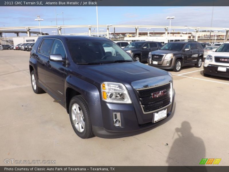Atlantis Blue Metallic / Jet Black 2013 GMC Terrain SLE