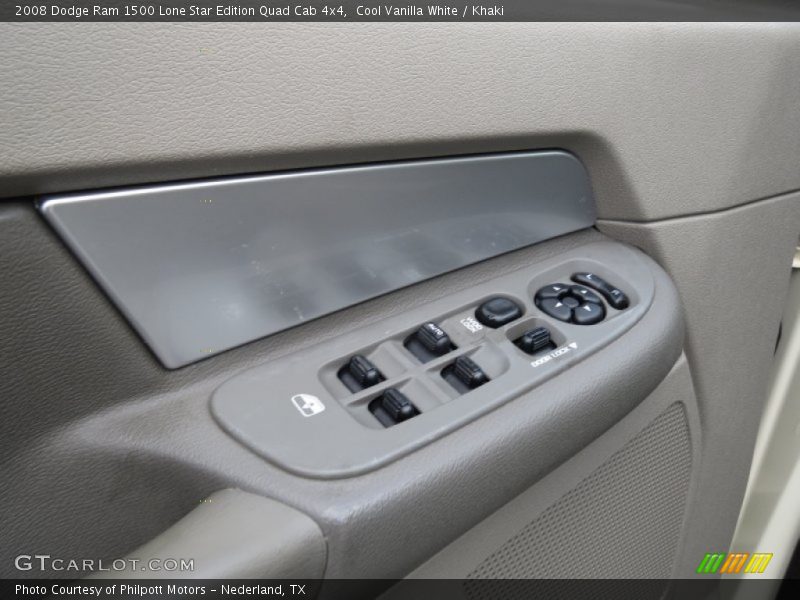Cool Vanilla White / Khaki 2008 Dodge Ram 1500 Lone Star Edition Quad Cab 4x4