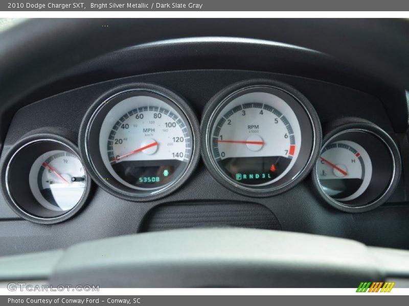 Bright Silver Metallic / Dark Slate Gray 2010 Dodge Charger SXT