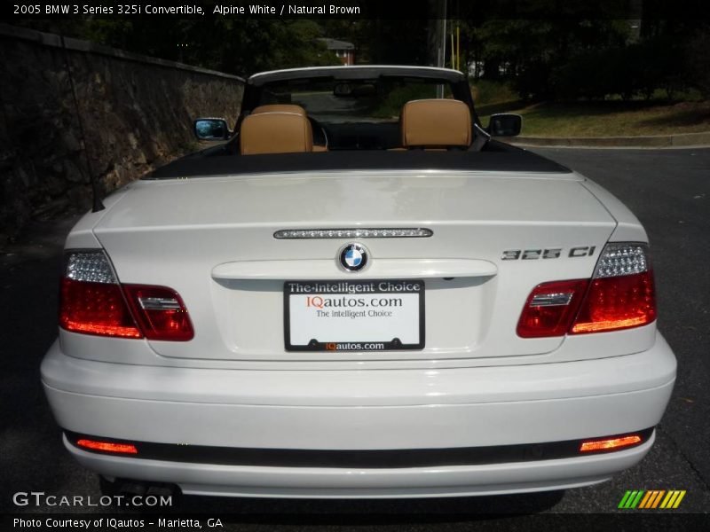 Alpine White / Natural Brown 2005 BMW 3 Series 325i Convertible
