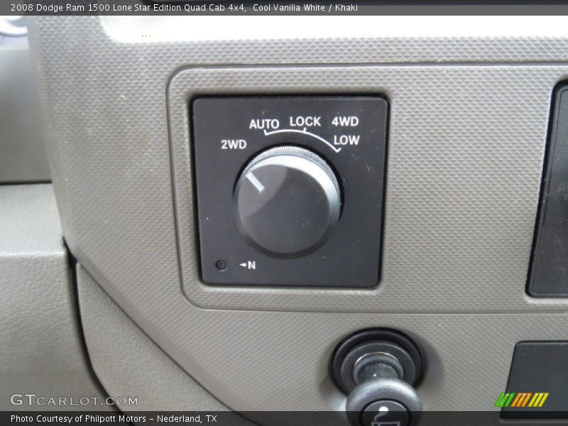 Cool Vanilla White / Khaki 2008 Dodge Ram 1500 Lone Star Edition Quad Cab 4x4