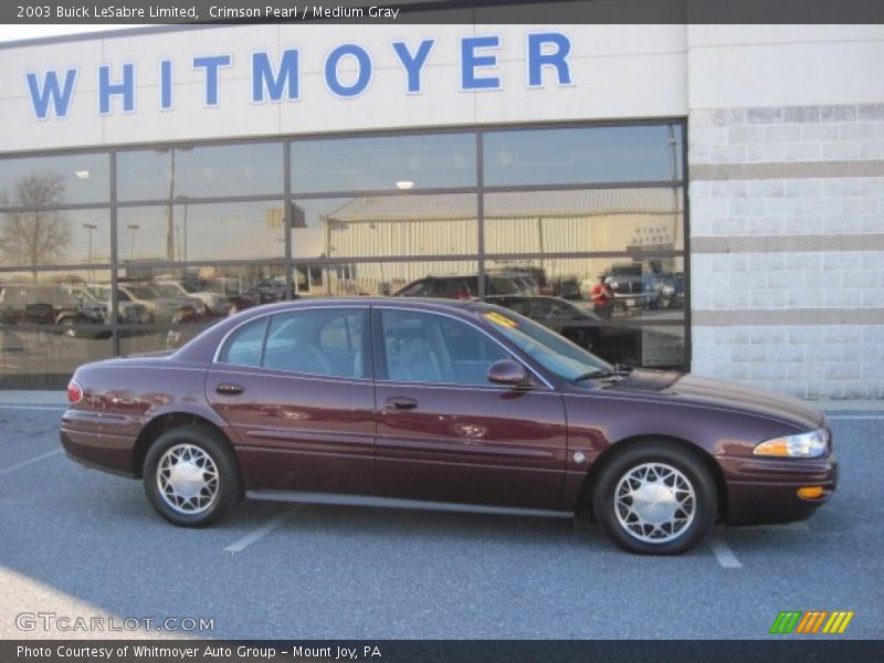 Crimson Pearl / Medium Gray 2003 Buick LeSabre Limited