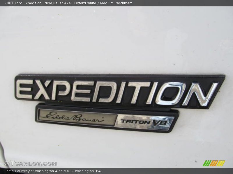Oxford White / Medium Parchment 2001 Ford Expedition Eddie Bauer 4x4