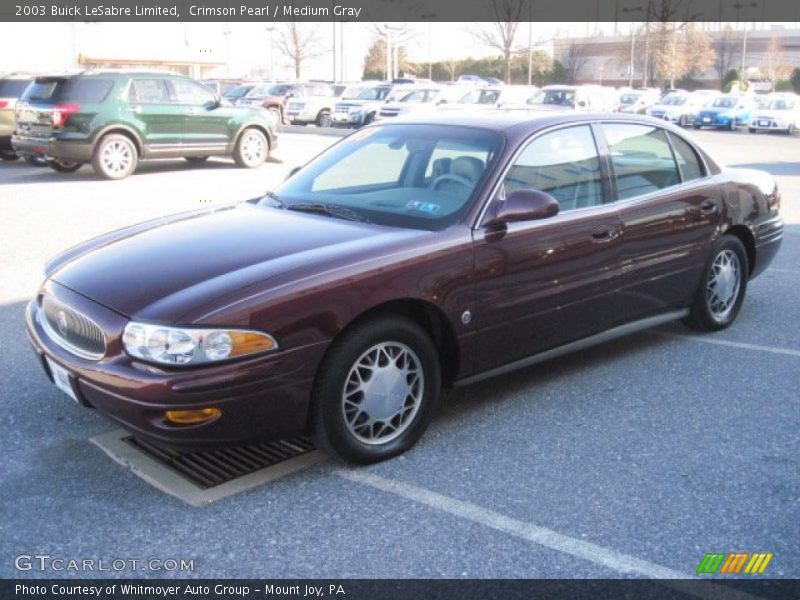 Crimson Pearl / Medium Gray 2003 Buick LeSabre Limited