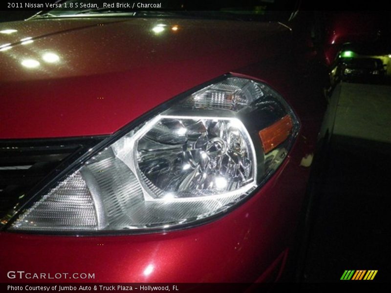 Red Brick / Charcoal 2011 Nissan Versa 1.8 S Sedan