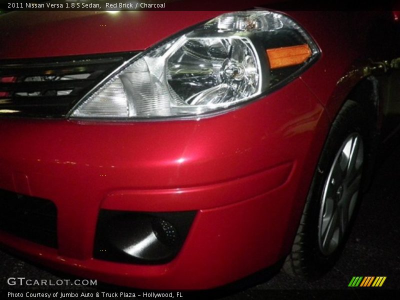 Red Brick / Charcoal 2011 Nissan Versa 1.8 S Sedan