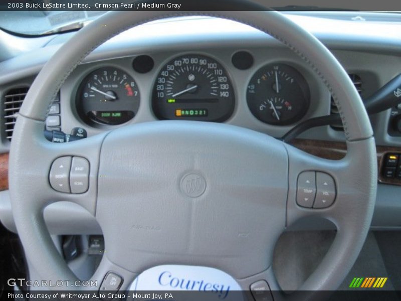Crimson Pearl / Medium Gray 2003 Buick LeSabre Limited