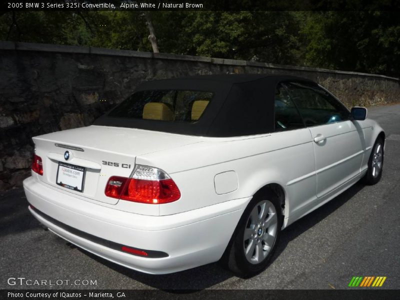 Alpine White / Natural Brown 2005 BMW 3 Series 325i Convertible