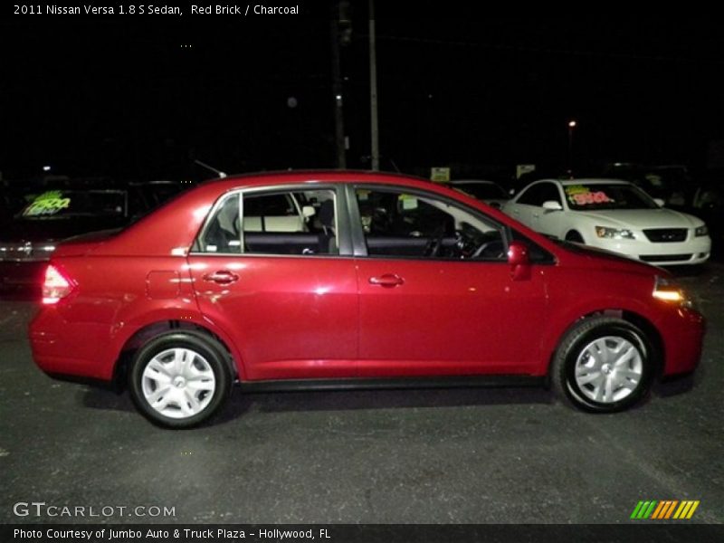 Red Brick / Charcoal 2011 Nissan Versa 1.8 S Sedan