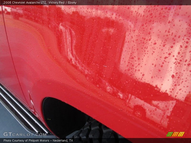 Victory Red / Ebony 2008 Chevrolet Avalanche LTZ