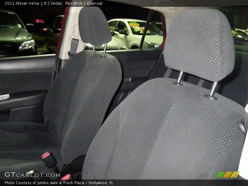 Red Brick / Charcoal 2011 Nissan Versa 1.8 S Sedan