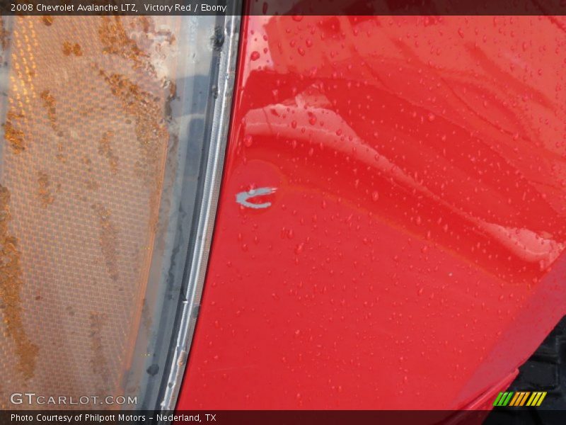 Victory Red / Ebony 2008 Chevrolet Avalanche LTZ