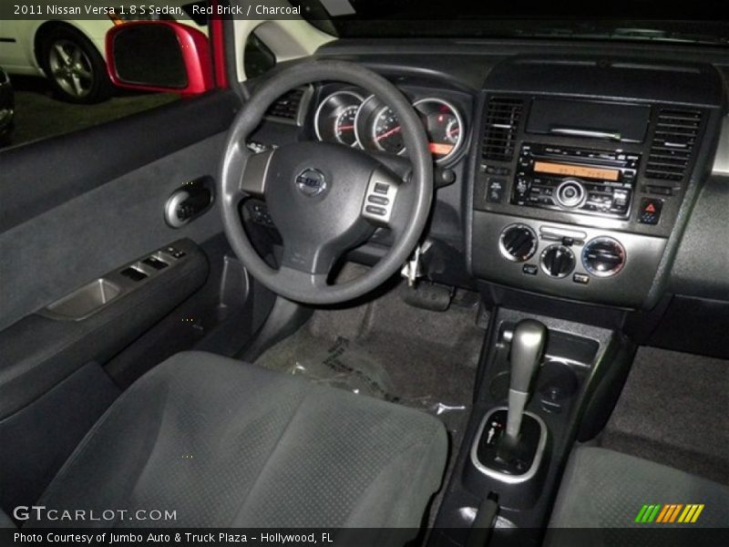 Red Brick / Charcoal 2011 Nissan Versa 1.8 S Sedan