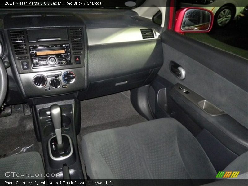 Red Brick / Charcoal 2011 Nissan Versa 1.8 S Sedan